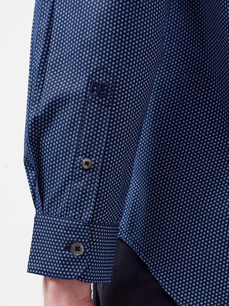 French Connection Classic Collar Printed Shirt Blue Print