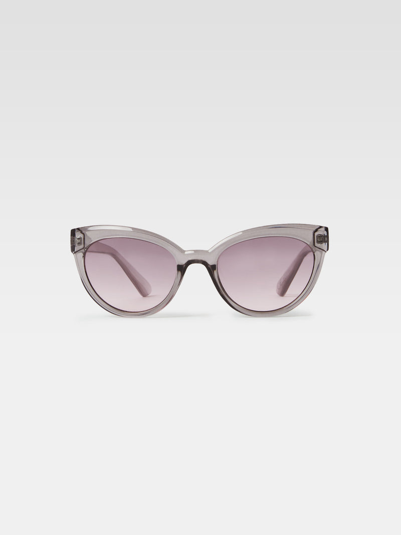 french connection Clear Cat Eye Sunglasses Xtal Clear