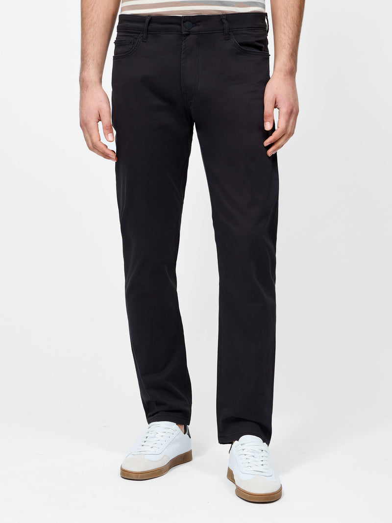 french connection Cotton Stretch 5 Pocket 32 Inch Jeans Black