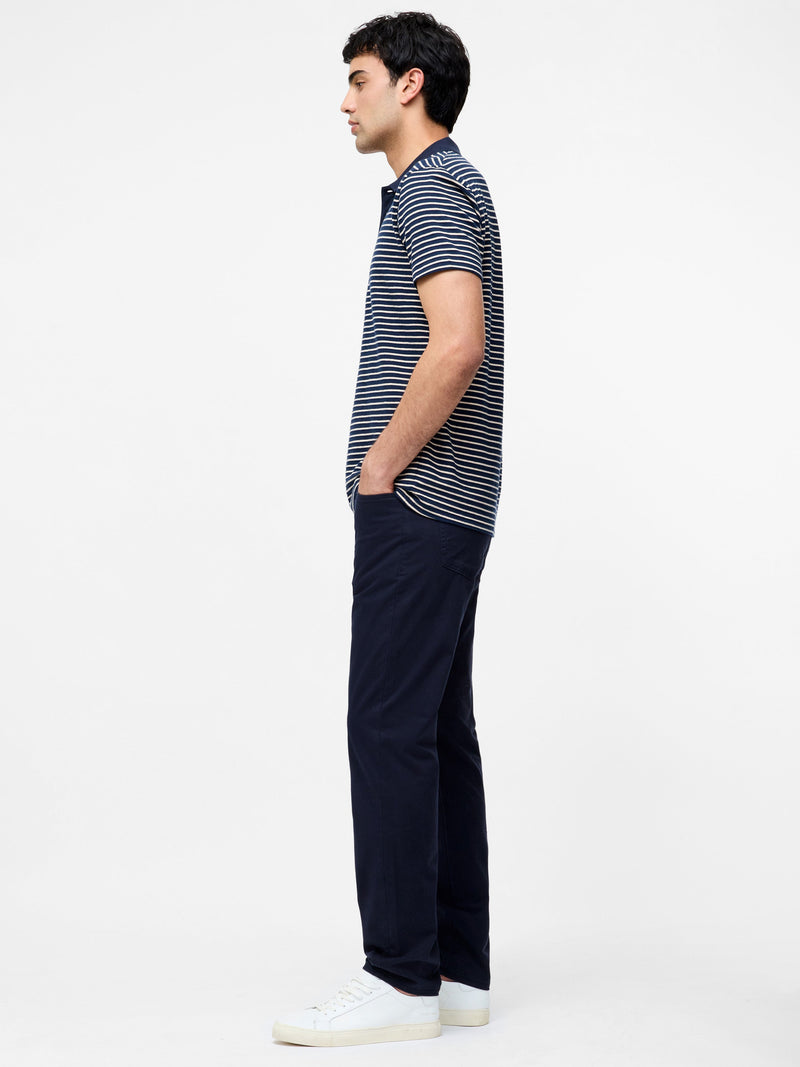 French Connection Cotton Stretch 5 Pocket 32 Inch Jeans Navy