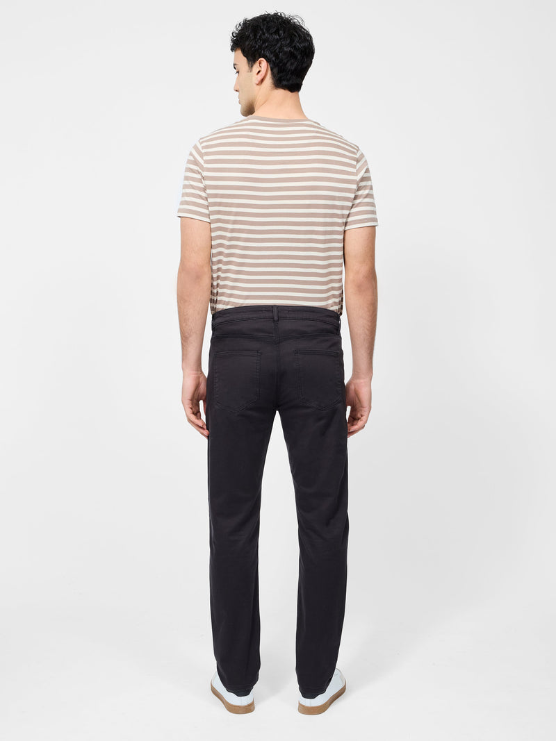 French Connection Cotton Stretch 5 Pocket 34 Inch Jeans Black