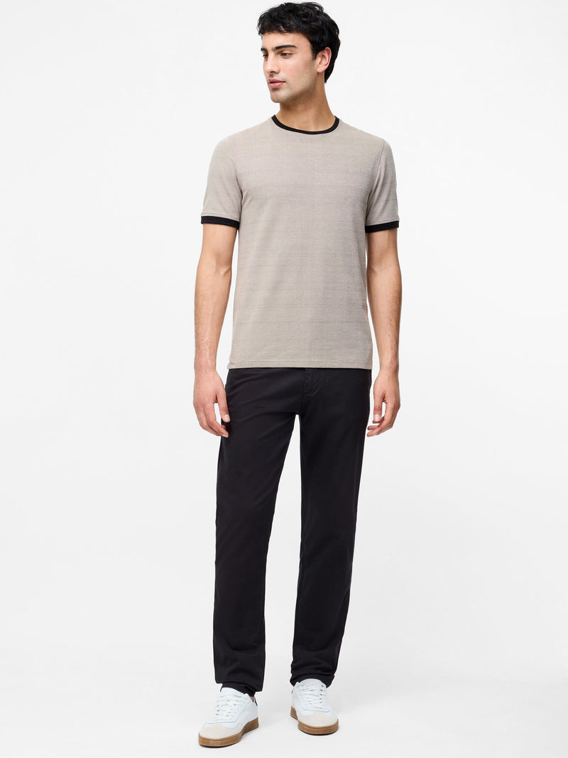 French Connection Cotton Stretch Chino 32 Inch Regular Fit Black 32