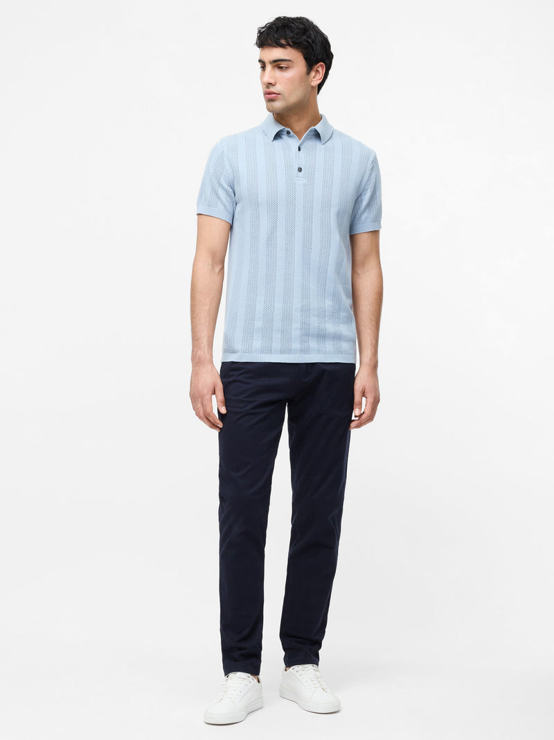 French Connection Cotton Stretch Chino 32 Inch Regular Fit Navy 32