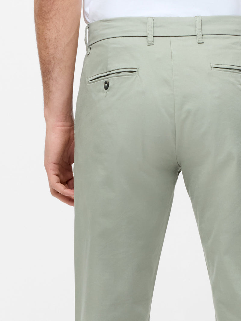French Connection Cotton Stretch Chino 32 Inch Regular Fit Sage Green 32