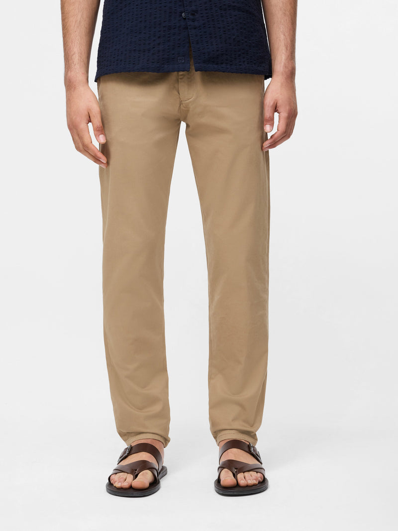 french connection Cotton Stretch Chino 34 Inch Regular Fit Light Tobacco 34
