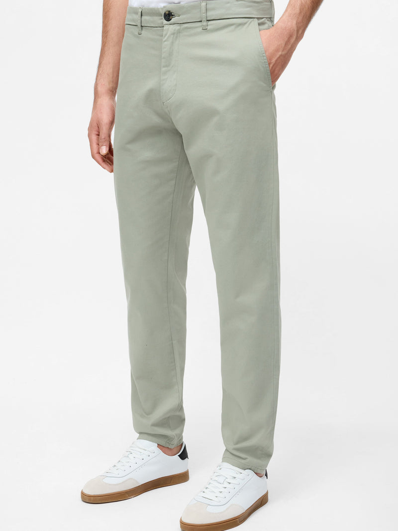 French Connection Cotton Stretch Chino 34 Inch Regular Fit Sage Green 34