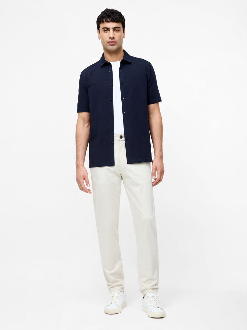 French Connection Cotton Stretch Chino 34 Inch Regular Fit Stone 34