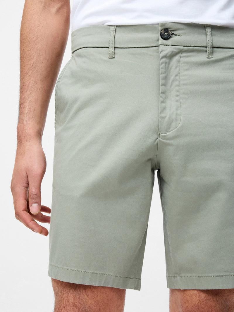 French Connection Cotton Stretch Chino Shorts Sage Green