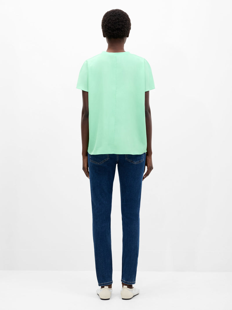 French Connection Crew Neck Short Sleeve T-Shirt Minted Green