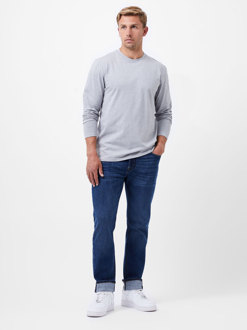 French Connection Crossover Neck Long Sleeve Top Grey