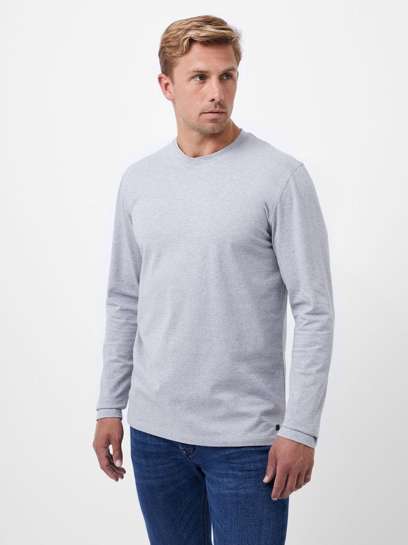 french connection Crossover Neck Long Sleeve Top Grey