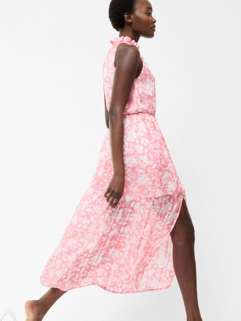 French Connection Cynthia Halterneck Midi Dress Pink Blossom