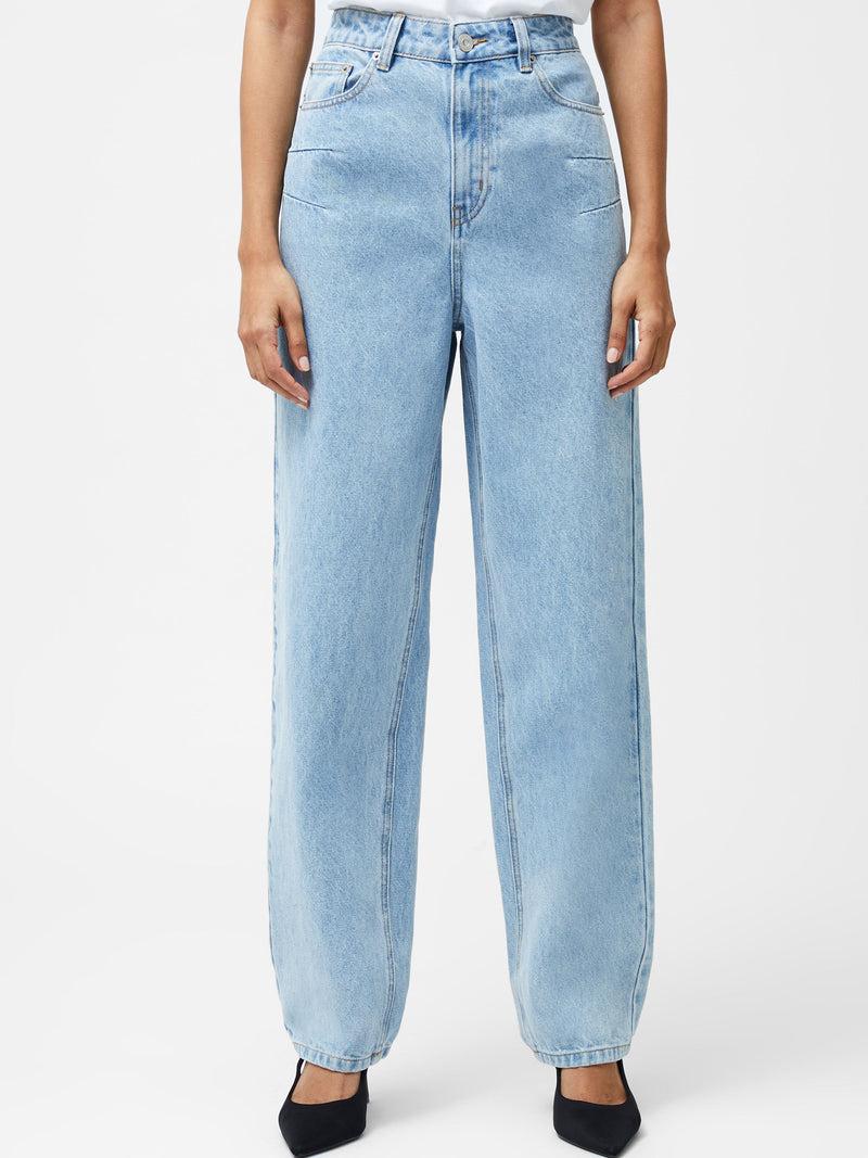 French Connection Dallas Denim Barrel Leg Jeans Light Wash