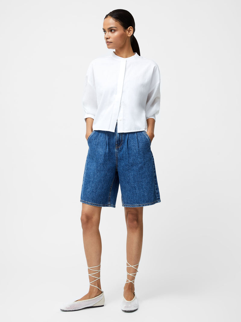french connection Denver Denim Bermuda Shorts Vintage Blue