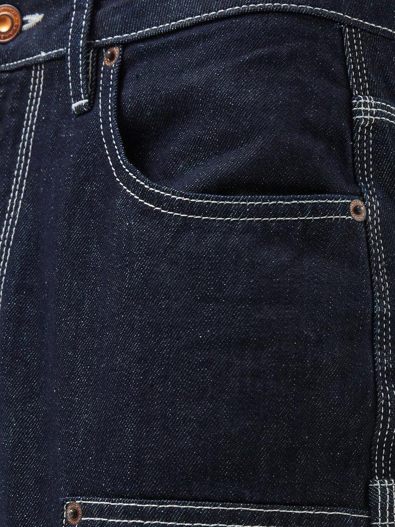 French Connection Denver Denim Contrasting Stitch Relaxed Jeans Clean Indigo Denim