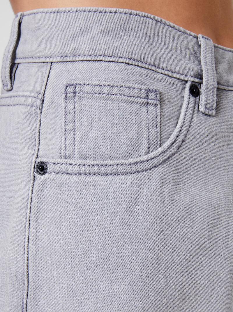French Connection Denver Denim Relaxed Wide Leg Jeans 34 Inch Arctic Grey