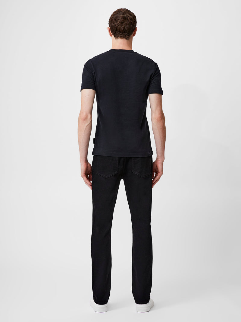 French Connection Embroidered Evolution Graphic T-Shirt Black