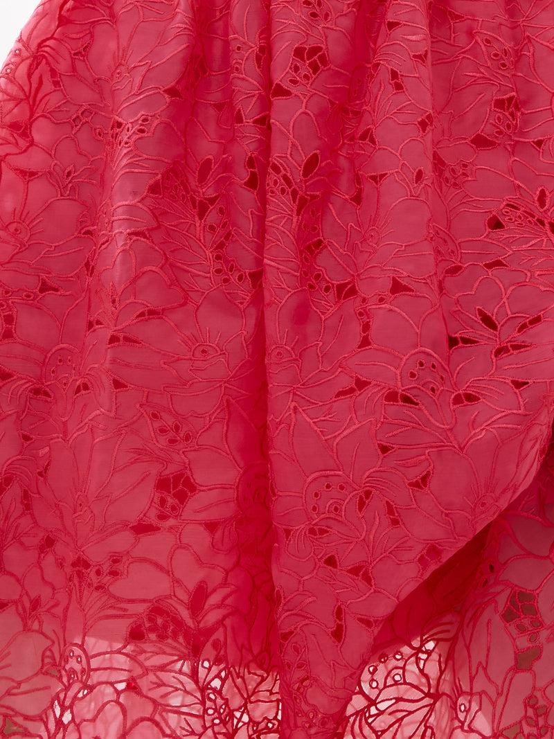 French Connection Embroidered Lace Strappy Dress Azalea