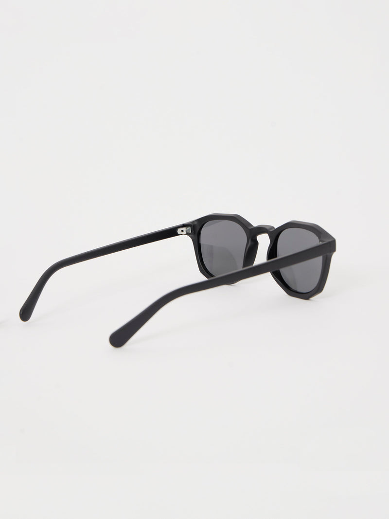 French Connection Faceted Preppy Sunglasses Charcoal