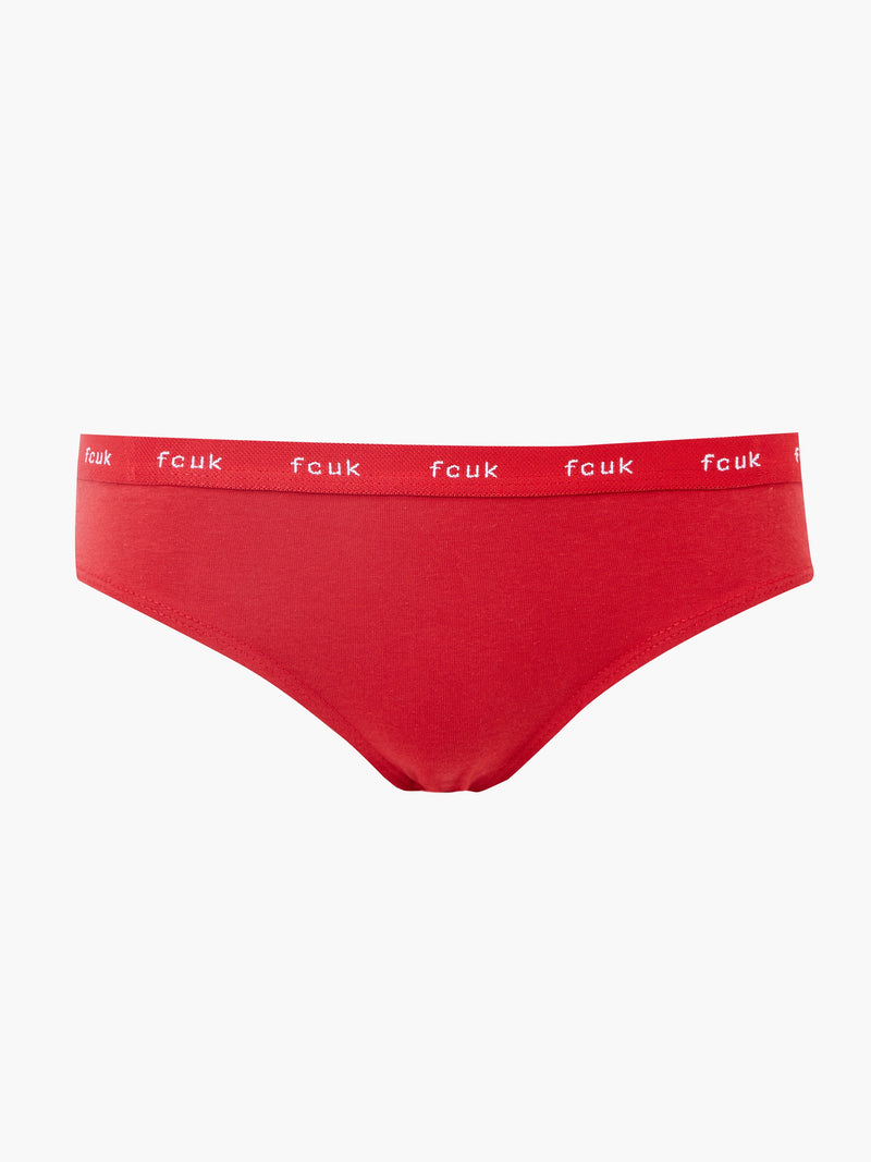 French Connection FCUK 3 Pack Briefs Black/White/Red
