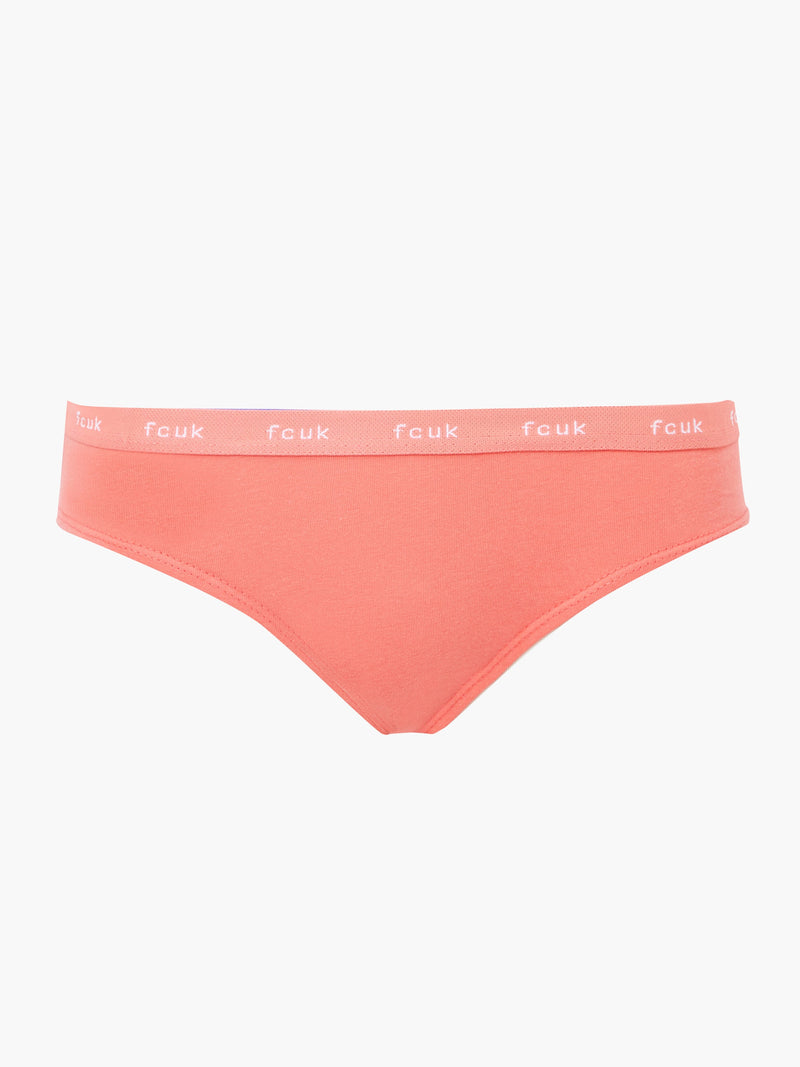 French Connection FCUK 3 Pack Briefs Navy/White/Coral