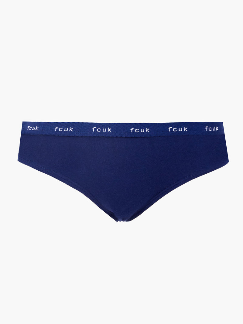 French Connection FCUK 3 Pack Briefs Navy/White/Coral