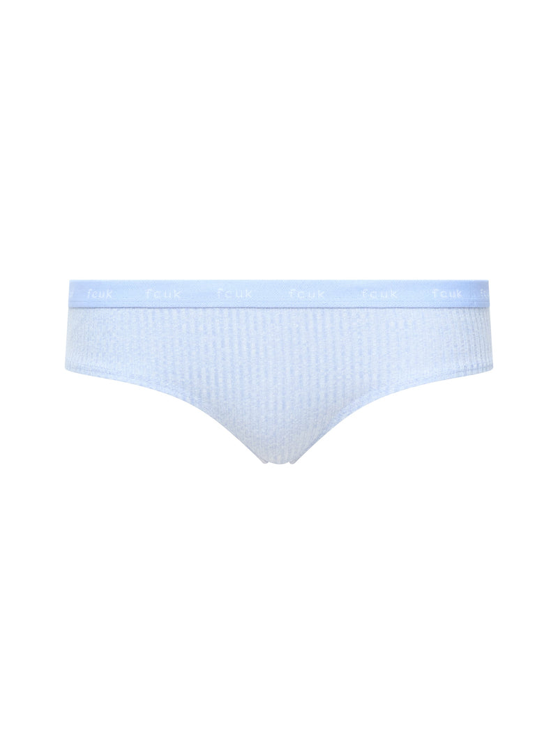 French Connection FCUK 3 Pack Ribbed Briefs Blue/Navy/White