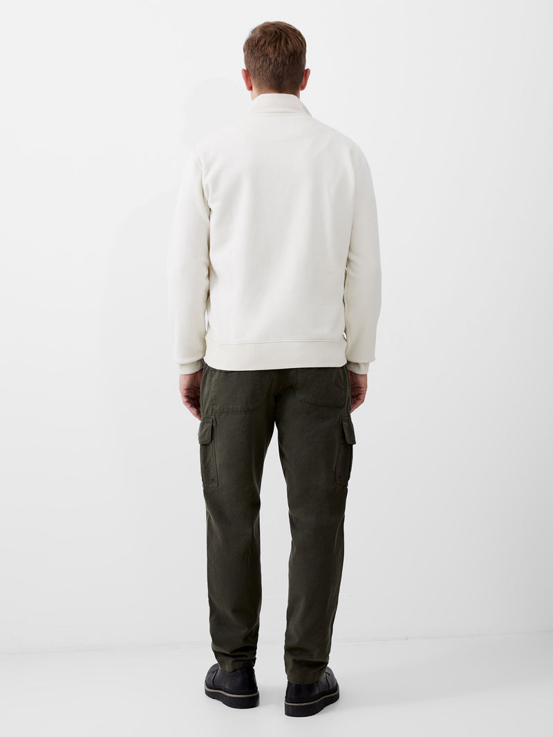French Connection Fleeceback Funnel Neck Half Zip Sweatshirt