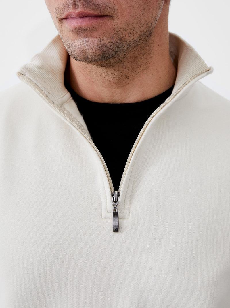 French Connection Fleeceback Funnel Neck Half Zip Sweatshirt