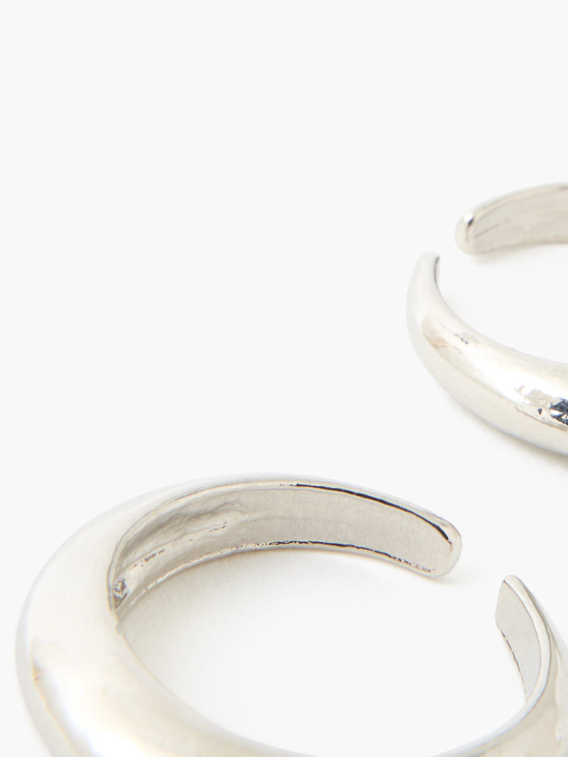 French Connection Four Pack Mix Classic Open Rings Gold/Silver