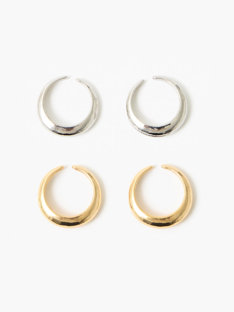 french connection Four Pack Mix Classic Open Rings Gold/Silver