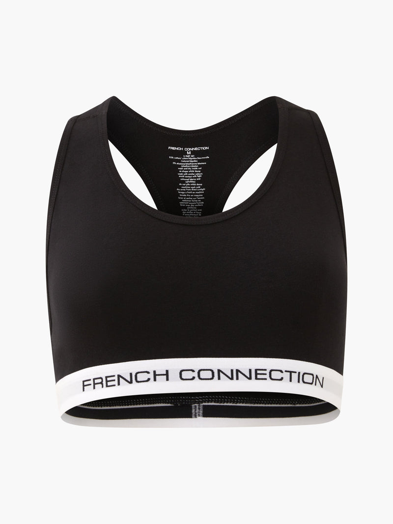 French Connection French Connection 2 Pack Crop Top Black/Grey