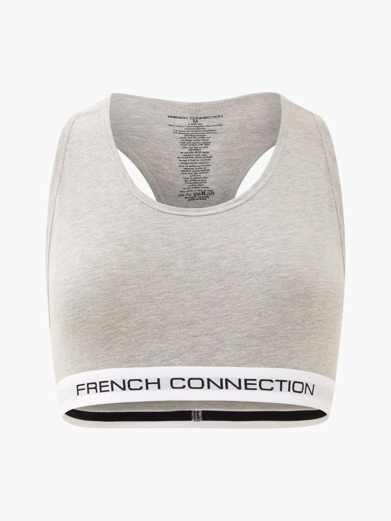 French Connection French Connection 2 Pack Crop Top Black/Grey