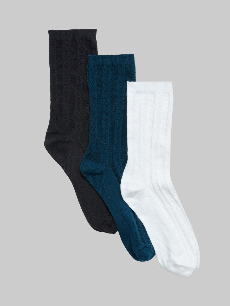 french connection French Connection 3 Pack Jacquard Socks Multi 3
