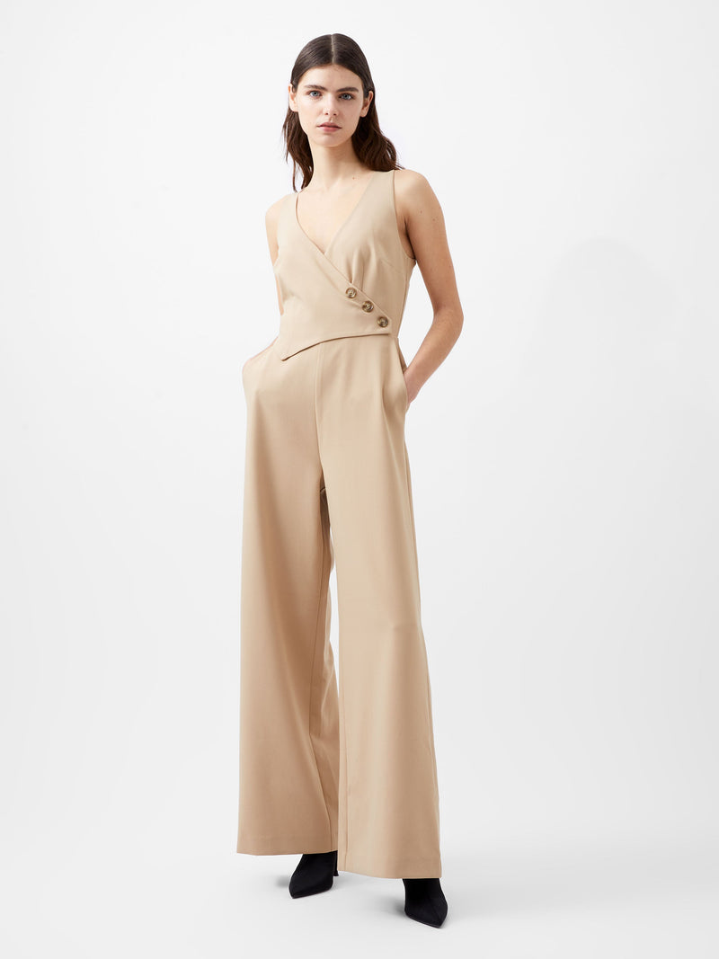 french connection Azra Twill Jumpsuit Incense