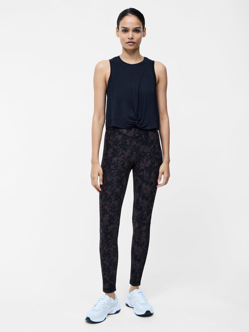 French Connection Black Jersey Knot Vest Top Black