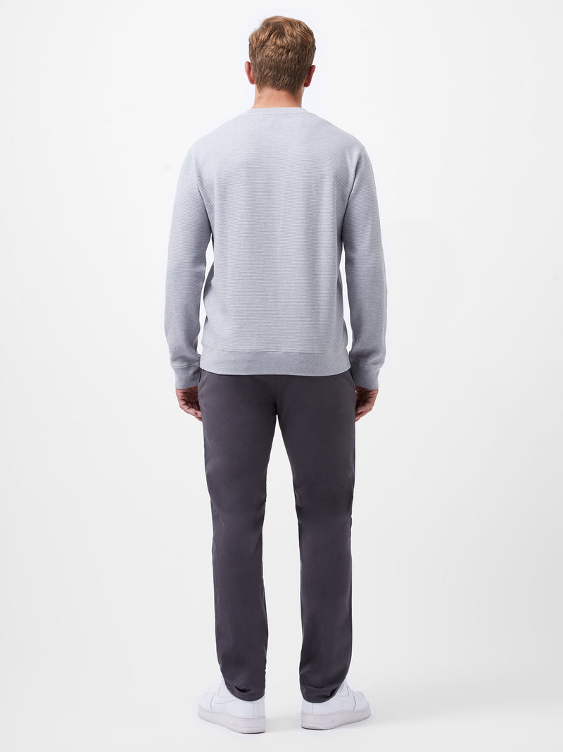 French Connection Box Waffle Crew Neck Jumper Grey