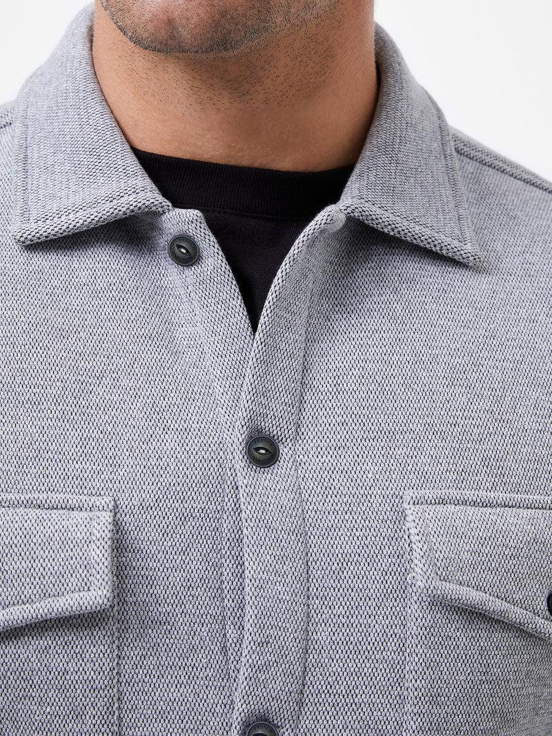 French Connection Button Through Overshirt Grey