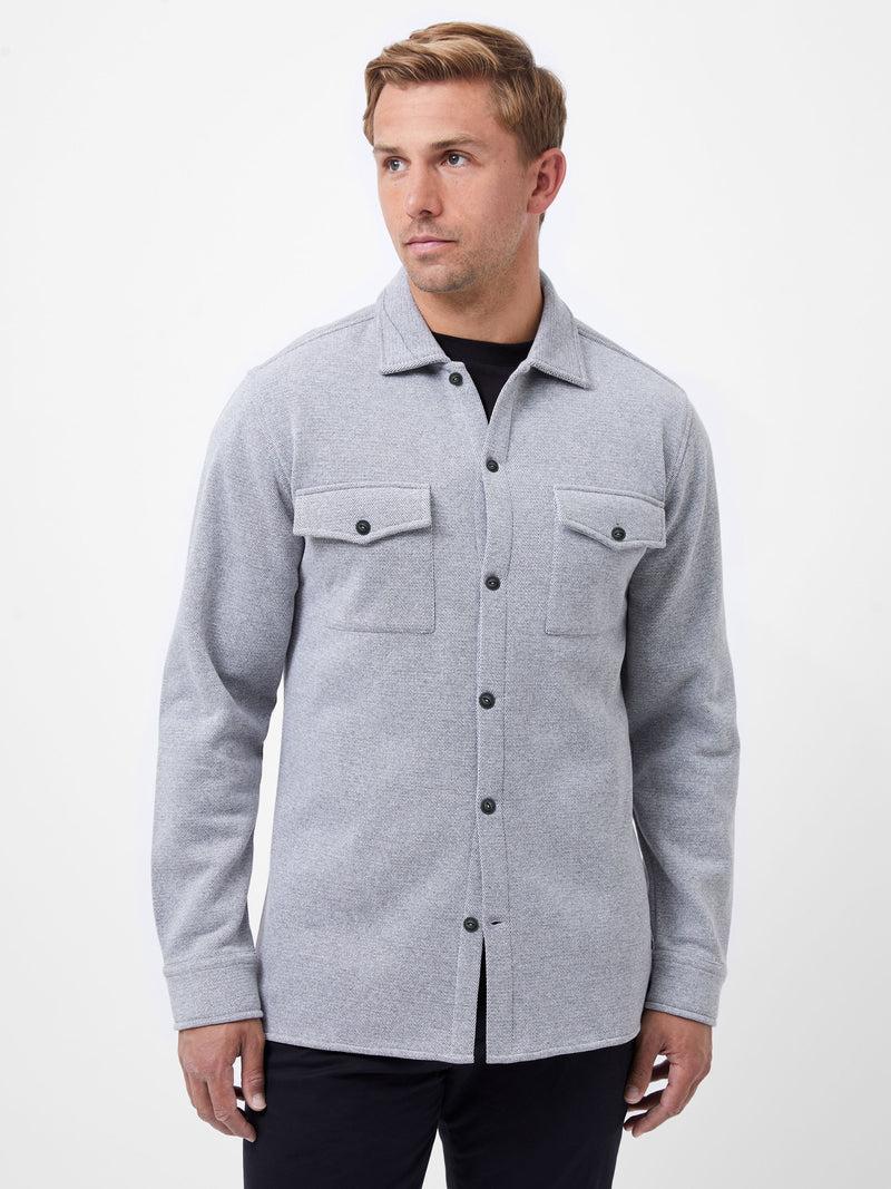 french connection Button Through Overshirt Grey