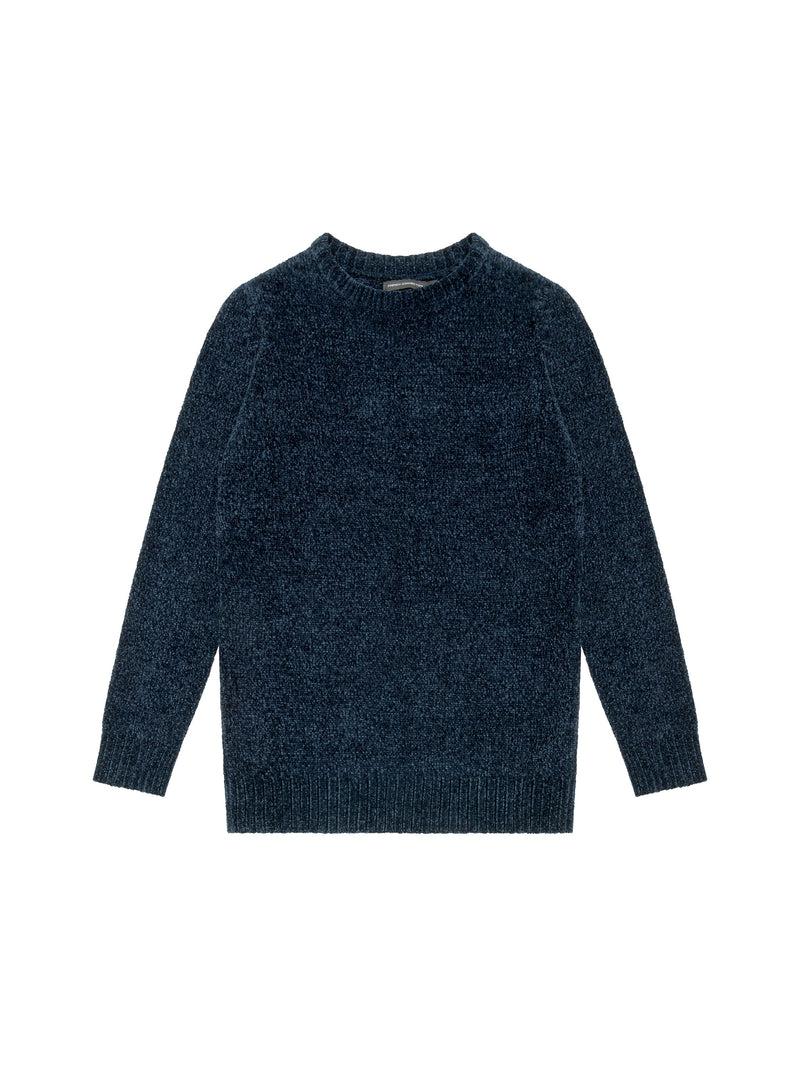 french connection Chenille Crew Neck Jumper Marine