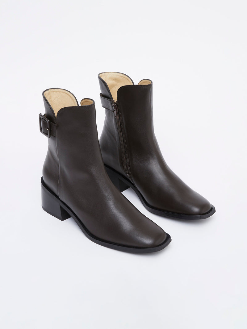 French Connection Connie Ankle Boots Chocolate