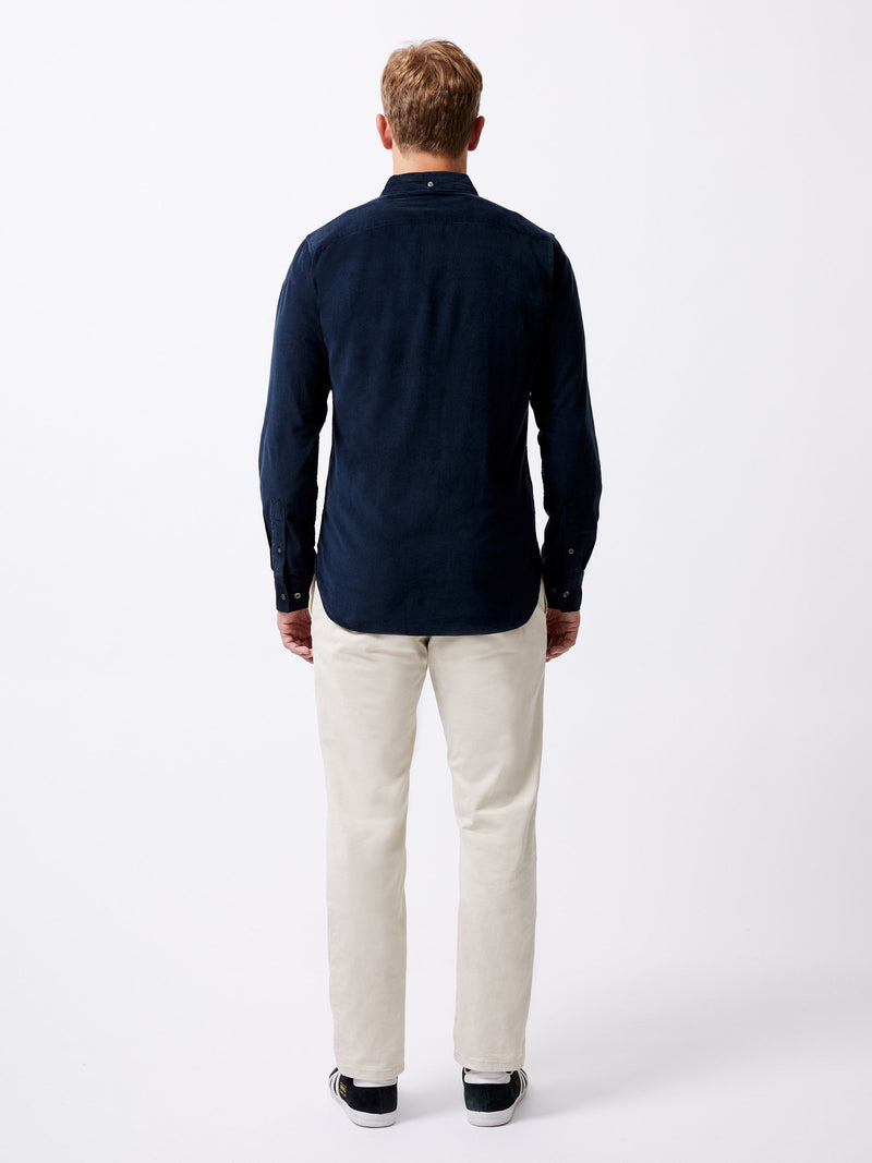 French Connection Cord Long Sleeve Shirt Marine