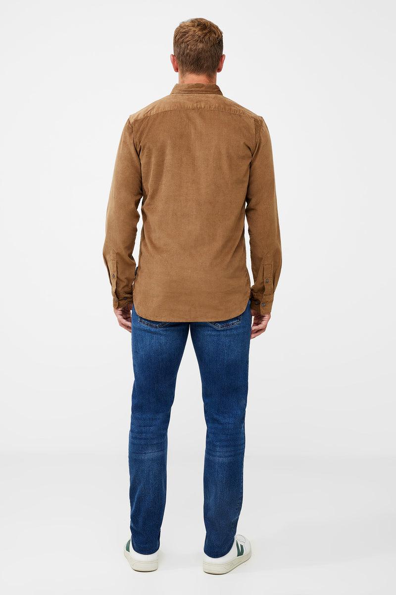 French Connection Cord Long Sleeve Shirt Sepia