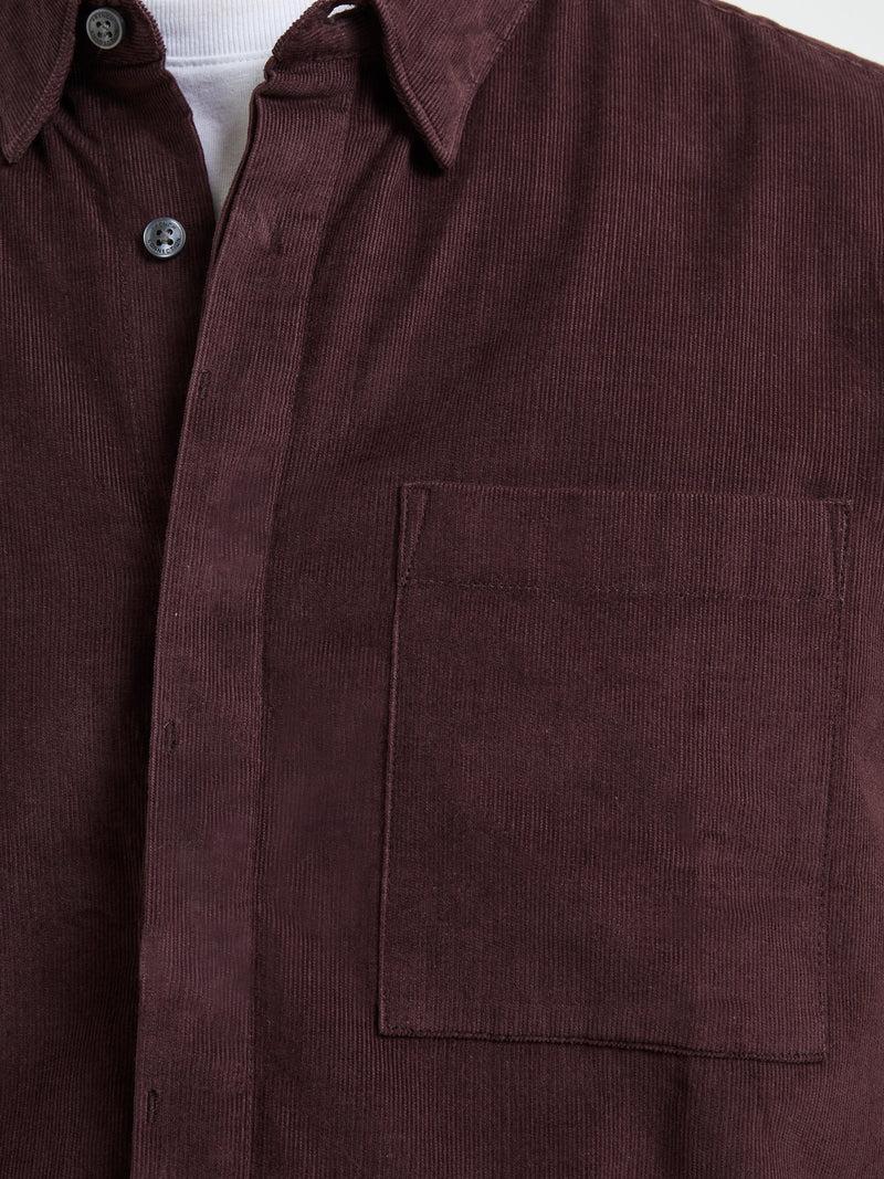 French Connection Cord Shirt Truffle