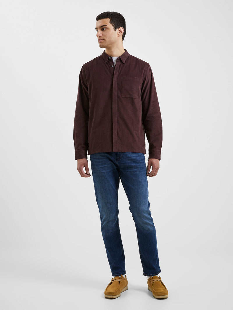 French Connection Cord Shirt Truffle
