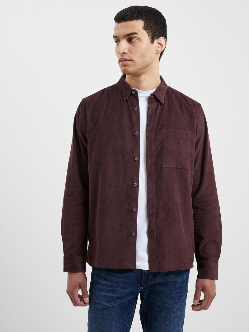 french connection Cord Shirt Truffle
