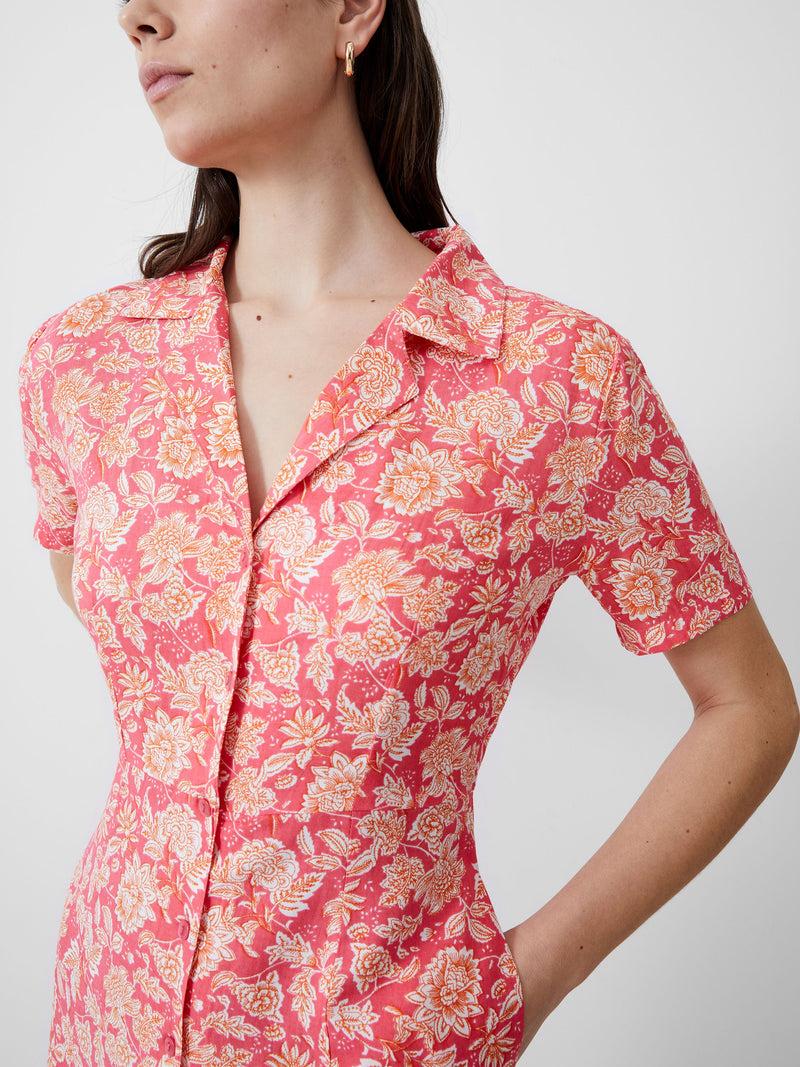 French Connection Cosette Rever Dress Camellia