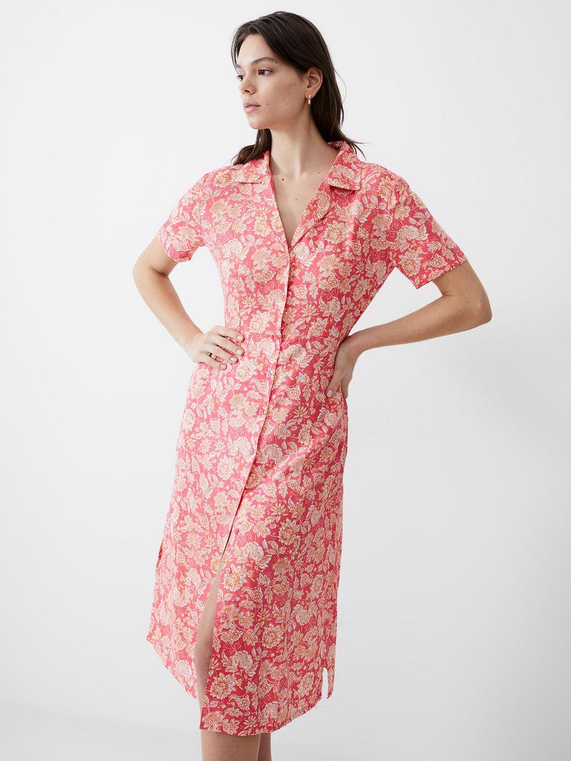 French Connection Cosette Rever Dress Camellia
