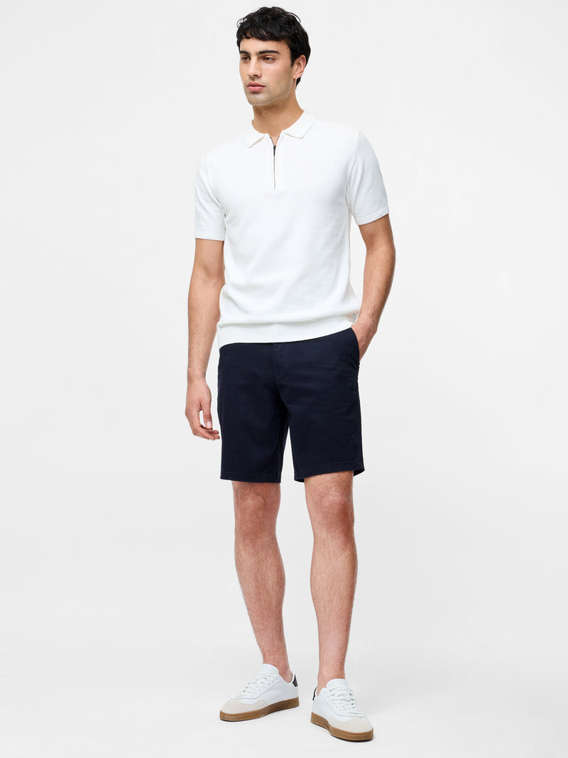 french connection Cotton Stretch Chino Shorts Navy