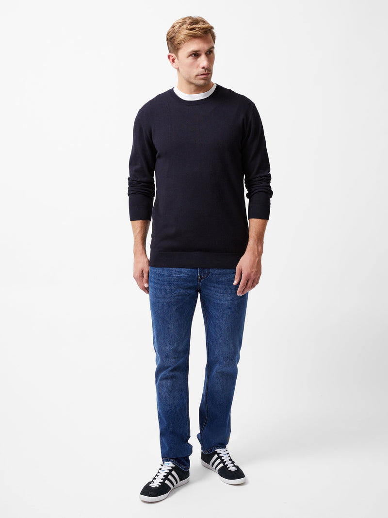 French Connection Crew Neck Knit Jumper Navy